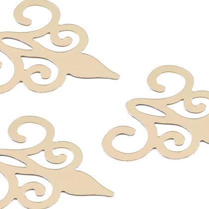 Obrázok z Zrkadlové samolepky ornamenty 10 ks -  zlaté