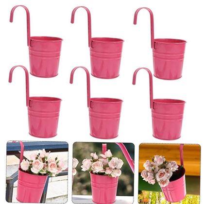 Obrázok z Závesný kvetináč na balkón  -  ružový