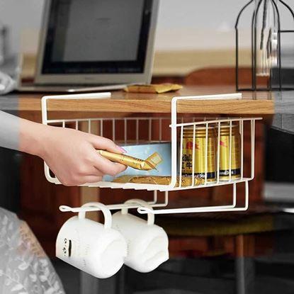 Obrázok Závesný kovový košík s háčikmi