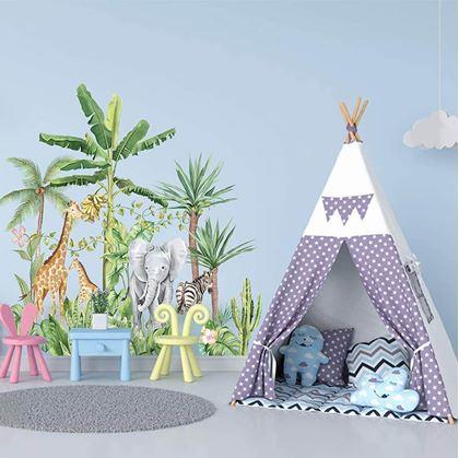 Obrázok z Detské samolepky na stenu - zvieratá z džungle