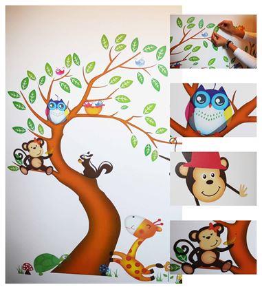 Obrázok z Detské samolepky na stenu - zvieratká
