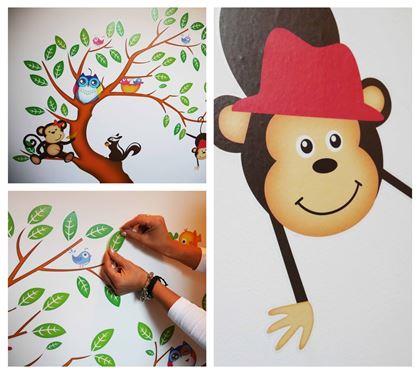 Obrázok z Detské samolepky na stenu - zvieratká