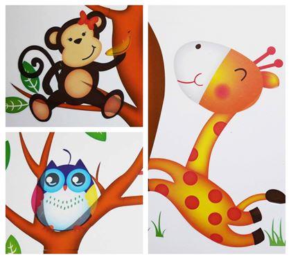 Obrázok z Detské samolepky na stenu - zvieratká