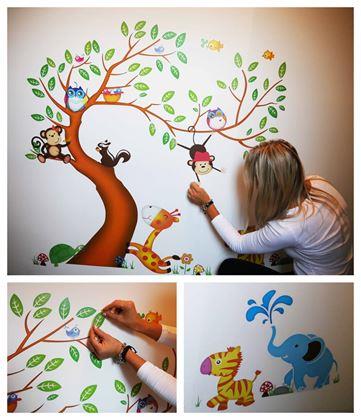 Obrázok z Detské samolepky na stenu - zvieratká