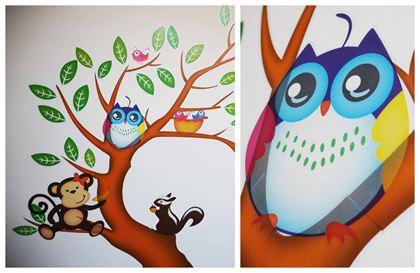 Obrázok z Detské samolepky na stenu - zvieratká