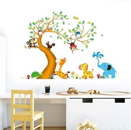 Obrázok z Detské samolepky na stenu - zvieratká