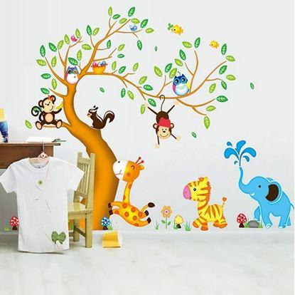 Obrázok Detské samolepky na stenu - zvieratká
