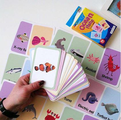 Obrázok z Sada 36 výučbových kartičiek v angličtine -  morské zvieratká