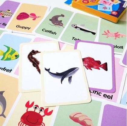 Obrázok z Sada 36 výučbových kartičiek v angličtine -  morské zvieratká