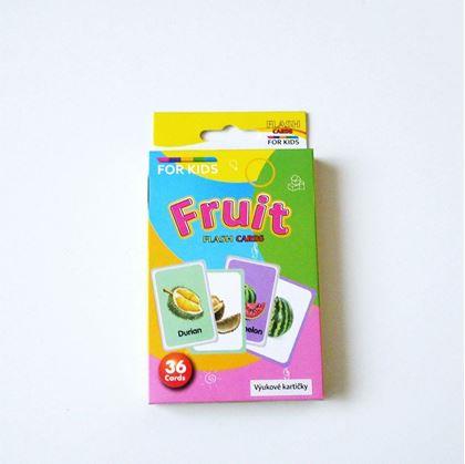 Obrázok z Sada 36 výučbových kartičiek v angličtine -  ovocie