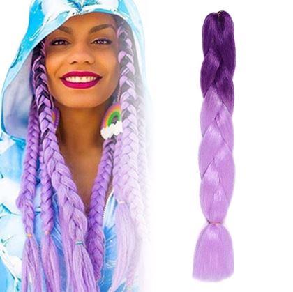 Obrázok z Ombre príčesok na vlasy - fialový