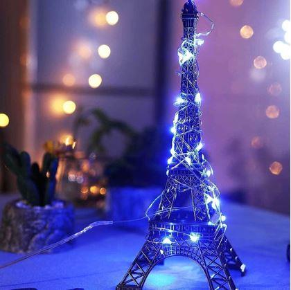 Obrázok z Svetelný reťaz s diaľkovým ovládačom, farebné/teplé/studené svetlo, 5 m