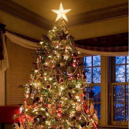 Obrázok Vianočná svietiaca hviezda na stromček