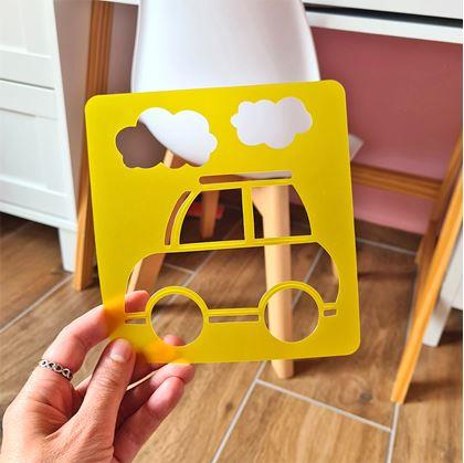 Obrázok z Šablóny na maľovanie 6 ks - dopravné prostriedky