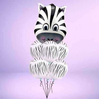 Obrázok z Veselé balóniky 7 ks -  zebra