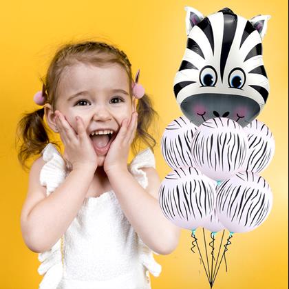 Obrázok z Veselé balóniky 7 ks -  zebra