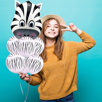 Obrázok z Veselé balóniky 7 ks -  zebra
