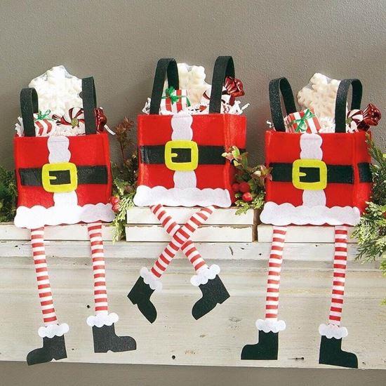 Obrázok z Vianočná dekoratívna darčeková taška - Santa