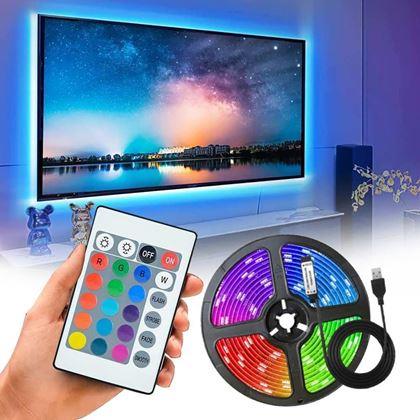 Obrázok z LED RGB pásik s ovládačom - 2 m