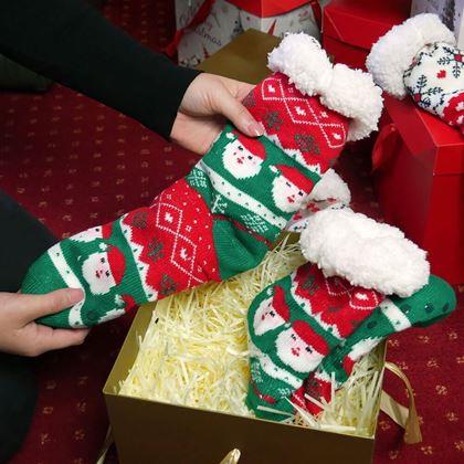 Obrázok z Vianočné hrejivé ponožky s kožušinkou  -  Santa Claus