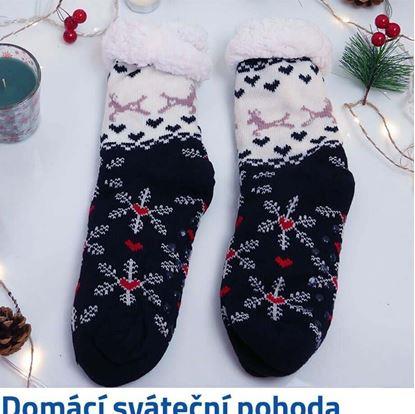 Obrázok Vianočné hrejivé ponožky s kožušinkou