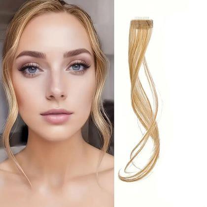 Obrázok z Príčesok do vlasov na klipse melír - tmavá blond