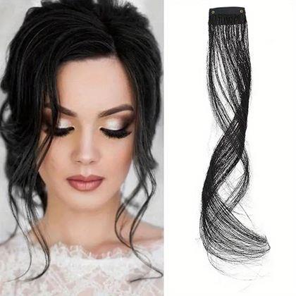 Obrázok z Príčesok do vlasov na klipse melír - čierny