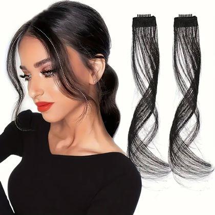 Obrázok z Príčesok do vlasov na klipse melír - čierny