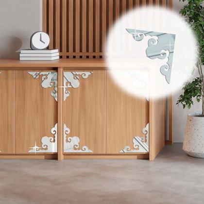 Obrázok z 4 ks Zrkadlové nálepky - ornamenty