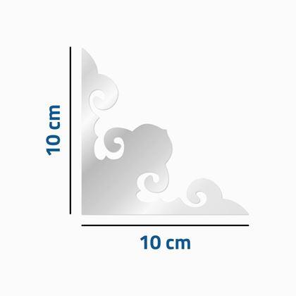Obrázok z 4 ks Zrkadlové nálepky - ornamenty