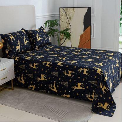 Obrázok Set vianočnej plachty 200 x 240 cm a 2 obliečok na vankúš 50 x 70 cm
