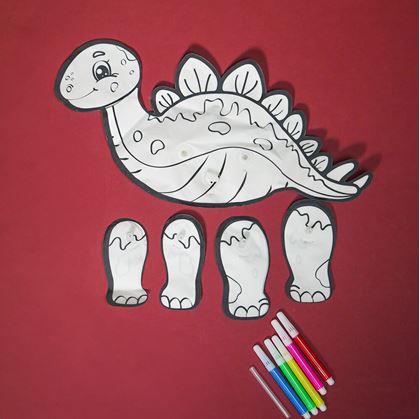 Obrázok z Nafukovacia maľovanka - Stegosaurus