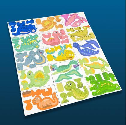 Obrázok z 3D puzzle dinosaury 25 ks