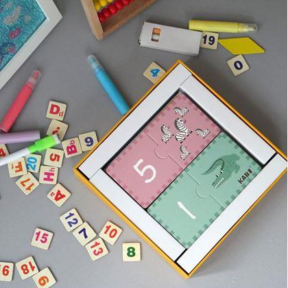 Obrázok z Vzdelávacie puzzle – počítanie 20 dielikov