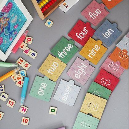 Obrázok z Vzdelávacie puzzle – počítanie 20 dielikov