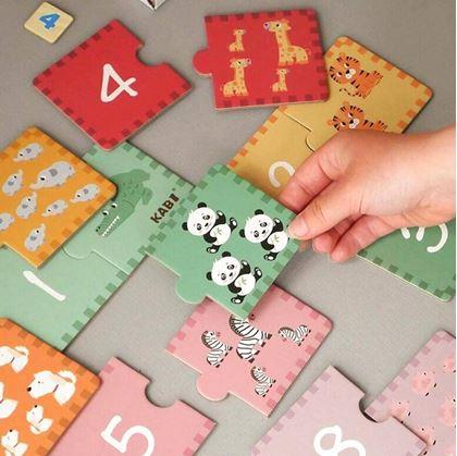 Obrázok z Vzdelávacie puzzle – počítanie 20 dielikov