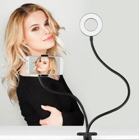 Obrázok z Selfie držiak na telefón s LED podsvietením