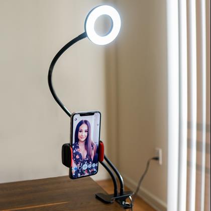 Obrázok z Selfie držiak na telefón s LED podsvietením