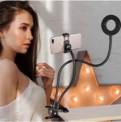 Obrázok z Selfie držiak na telefón s LED podsvietením