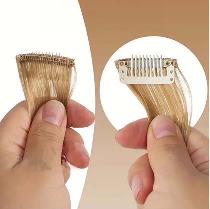 Obrázok z Príčesok do vlasov na klipse melír - blondýnka