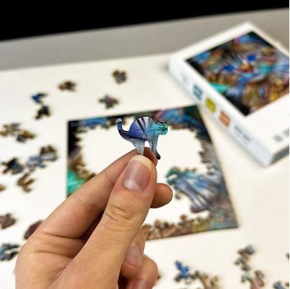 Obrázok z Drevené mačacie puzzle  -  mourovatá mačka