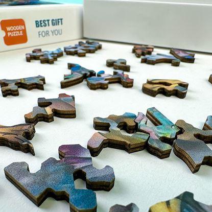 Obrázok Drevené mačacie puzzle