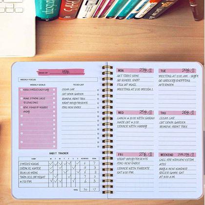 Obrázok z Nedatovaný motivačný diár  -  ružový