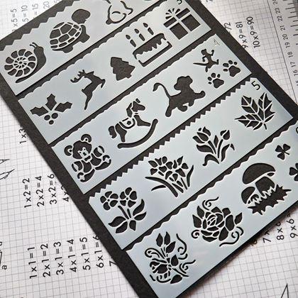 Obrázok z Sada šablón na maľovanie 27 obrázkov