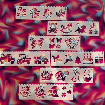 Obrázok z Sada šablón na maľovanie 27 obrázkov