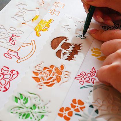 Obrázok z Sada šablón na maľovanie 27 obrázkov