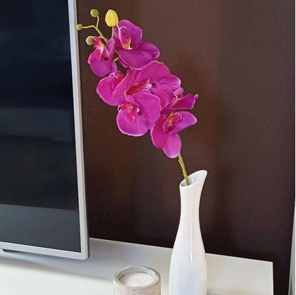 Obrázok z Umelé kvety orchidea - tmavo ružová