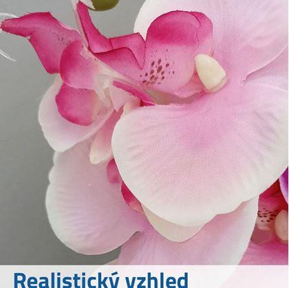 Obrázok z Umelé kvety orchidea - svetlofialová