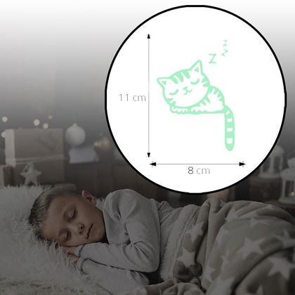 Obrázok z Svietiace nálepky nad vypínač  -  mačička