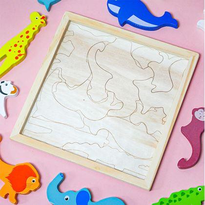 Obrázok z Drevené puzzle - zvieratká